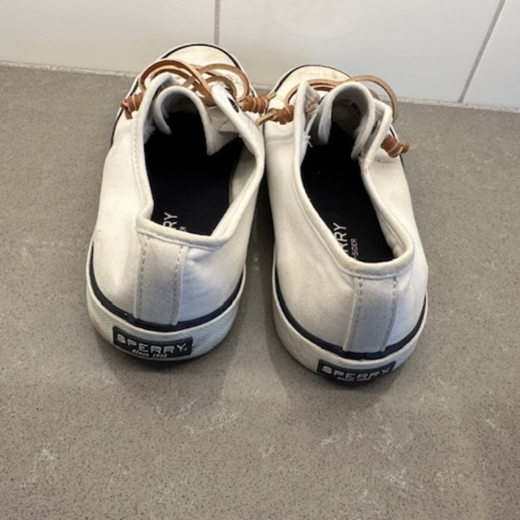 Sperry Women’s Pier View Seacoast White On Canvas Sneakers Size 7.5 - Picture 5 of 8